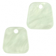 Resin hangers trapezium Neo mint green