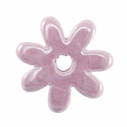 DQ Grieks keramiek kralen bloem Lavender purple