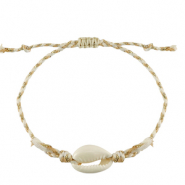 Trendy armbanden kauri White-gold