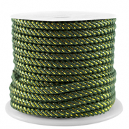 Trendy koord 3mm Dark green-gold