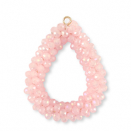 Top facet hangers druppel Light pink