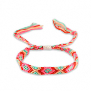 Trendy armbanden Neon pink-red