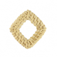 Rotan hanger rhombus Natural white