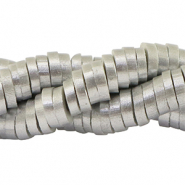 Katsuki kralen 4mm Silver-pearl shine coating