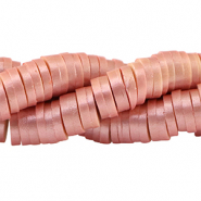 Katsuki kralen 4mm Burnt coral pink-pearl shine coating