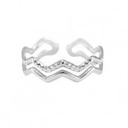 Roestvrij stalen (RVS) Stainless steel ringen Zilver