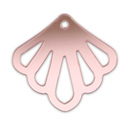 Statement hangers schelp Metallic light pink