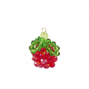 Top facet hangers framboos Gold-red green