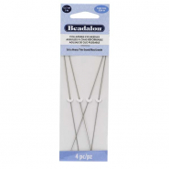 Beadalon flexibele rijgnaalden 12.7cm (extra heavy) Silver