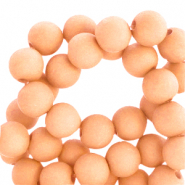6 mm acryl kralen Summer peach orange