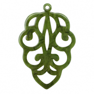 Resin hangers Moss green