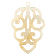 Resin hangers Sand beige transparent
