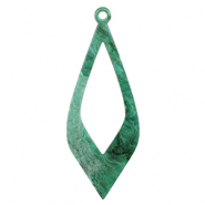 Resin hangers Multicolor green