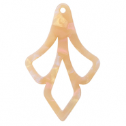 Resin hangers Peach blush opal