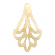 Resin hangers Sand beige transparent