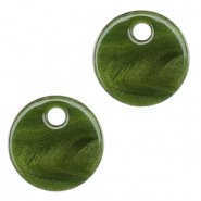 Resin hangers 12mm Moss green