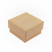 Sieraden (cadeau) doosje "handmade with love" flowers Brown