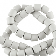 Polymeer kralen 6mm Light grey