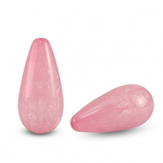 Polaris kralen druppel vorm Polmo Dahlia pink