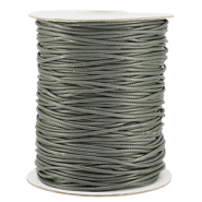 Macramé draad gevlochten 1.5mm Dark grey