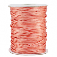 Macramé draad gevlochten 1.5mm Coral orange