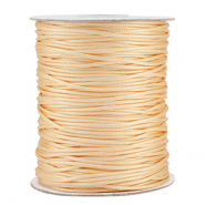 Macramé draad gevlochten 1.5mm Vanilla yellow