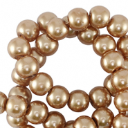 Glasparels 4mm Taupe brown