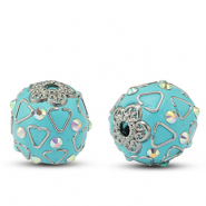 Bohemian kralen Turquoise-silver