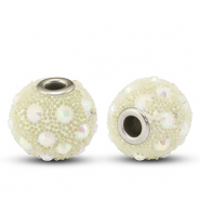 Bohemian kralen Beige-strass