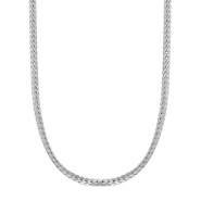 Roestvrij stalen (RVS) Stainless steel kettingen Silver