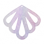 Resin hangers schelp Purple