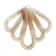 Resin hangers schelp Beige