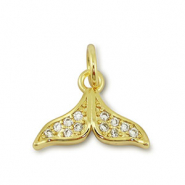 Brass TQ metaal bedels staart Gold