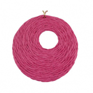 Raffia hanger 53mm Fuchsia