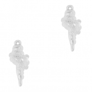 Roestvrij stalen (RVS) Stainless steel bedel schelp Silver