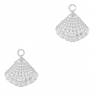 Roestvrij stalen (RVS) Stainless steel bedel schelp Silver