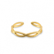 Roestvrij stalen (RVS) Stainless steel ringen Gold