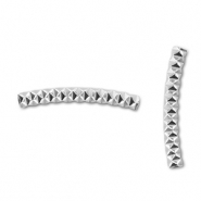 Roestvrij stalen (RVS) stainless steel kralen tube Silver