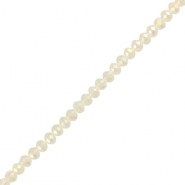 Top Facet kralen 4x3mm disc Transparent