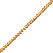 Top Facet kralen 3x2mm disc Brown