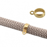 DQ metaal ring met oog Goud (nikkelvrij)