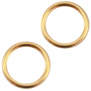 DQ metaal dichte ring 13.5mm Goud (nikkelvrij)
