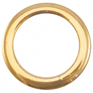 DQ metaal dichte ring 18mm Goud (nikkelvrij)