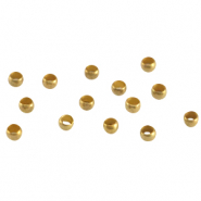 DQ metaal knijpkralen 2mm Antiek brons (nikkelvrij)