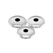 DQ metalen kralen disc 4x1.5mm Antiek zilver (nikkelvrij)