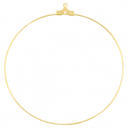 Onderdelen DQ metaal creool oorring hanger 60mm Goud (nikkelvrij)