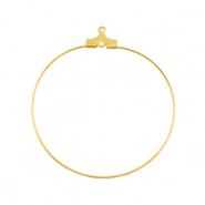 Onderdelen DQ metaal creool oorring hanger 40mm Goud (nikkelvrij)