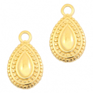 Bedels DQ metaal druppel Goud (nikkelvrij)