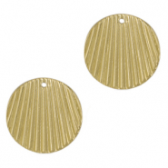 Bedels DQ metaal 21mm Goud (nikkelvrij)