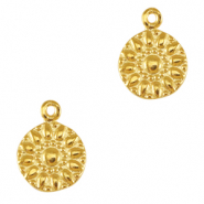 Bedels DQ metaal bloem Goud (nikkelvrij)